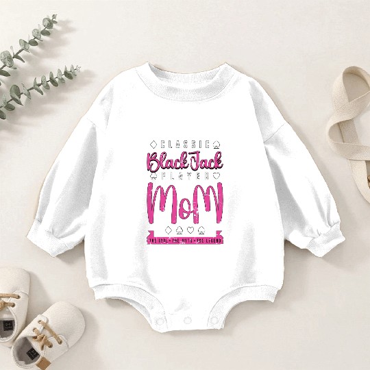 Classic Blackjack Player Mom The Card Game Lover Baby Romper Sweatshirts