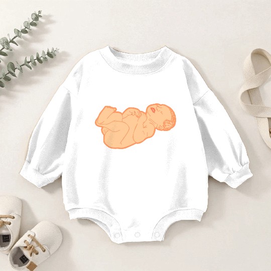 Newborn baby white skin color Baby Romper Sweatshirts
