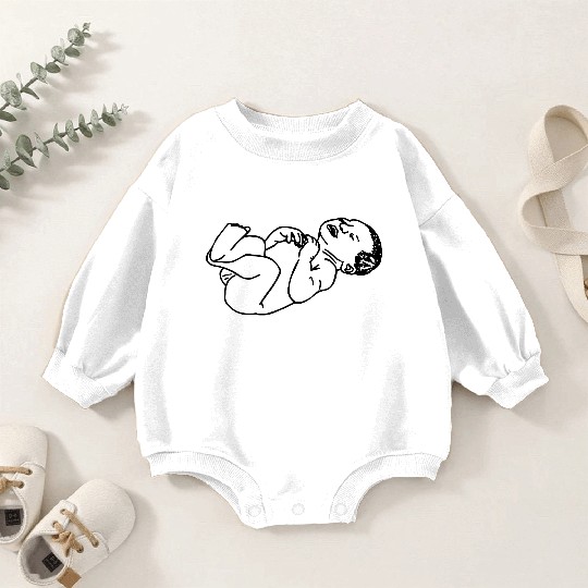 Newborn baby transparent shadow image Baby Romper Sweatshirts