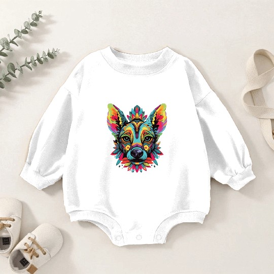 Watercolor Colorful Peruvian Inca Orchid Baby Romper Sweatshirts