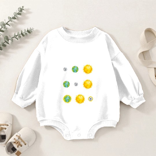 Funny Lunar Solar Eclipse Apocalypse Astronomy Baby Romper Sweatshirts