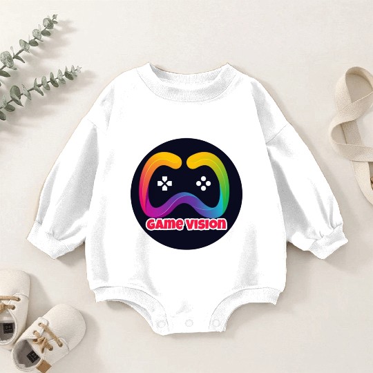 Game Vision Official YouTube Channel Logo Baby Romper Sweatshirts