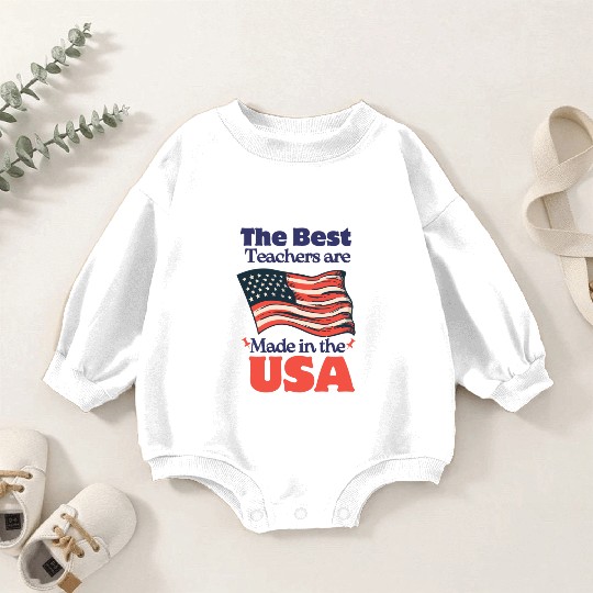 Teacher Appreciation Gift for 4th of July Baby Romper Sweatshirts