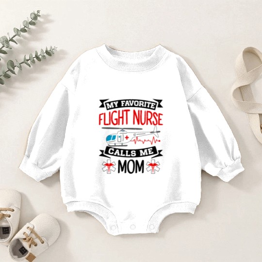 Flight Nurse Critical Care Helicopter Nursing Baby Romper Sweatshirts