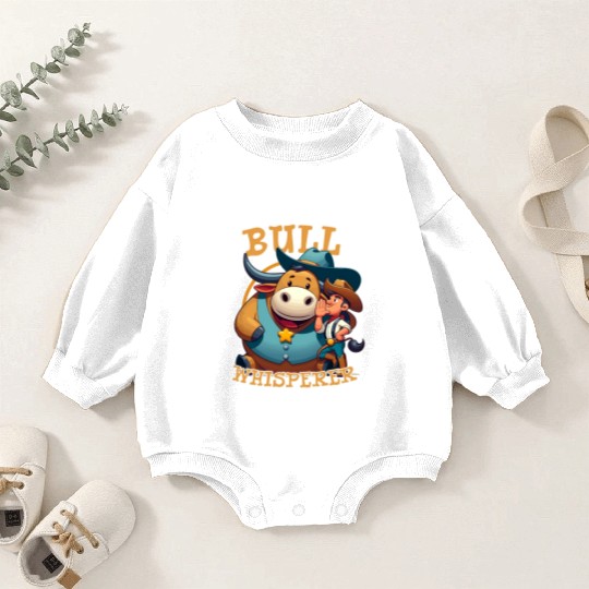 Rodeo Bull Riding Livestock Show Farmer Cattle Baby Romper Sweatshirts