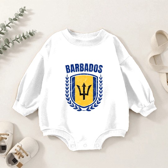 Barbados Baby Romper Sweatshirts