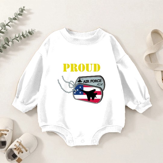 Proud Air Force Mom Baby Romper Sweatshirts