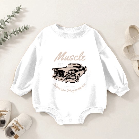 Muscle car superior performance Baby Romper Sweatshirts