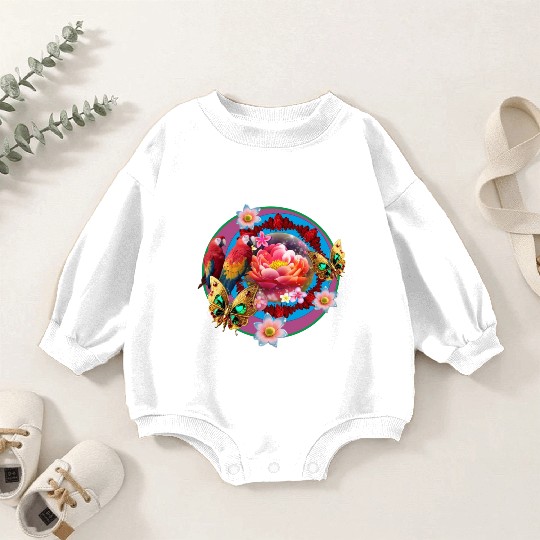 Hello spring design Baby Romper Sweatshirts