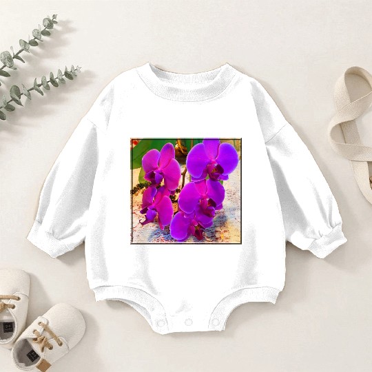 Orchid 3 Baby Romper Sweatshirts