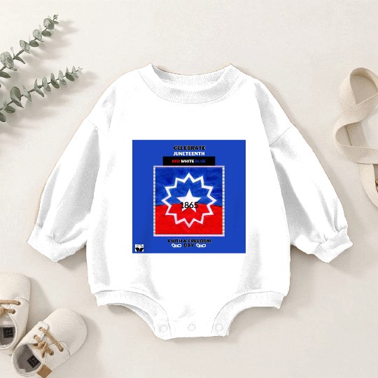 Celebrate Juneteenth: The Red White & Blue Baby Romper Sweatshirts