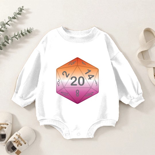 Pride Dice - Lesbian Baby Romper Sweatshirts