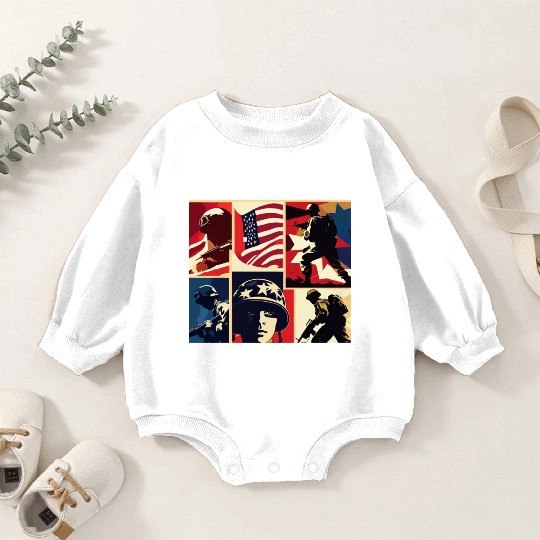 Memorial Day 6 Baby Romper Sweatshirts