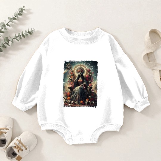 La Santa Muerte Saint Death Baby Romper Sweatshirts