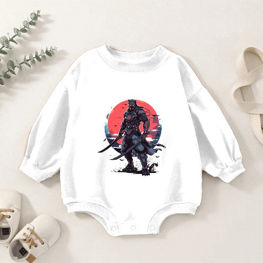 Anime Panther -Krieger Samurai Katana Baby Romper Sweatshirts