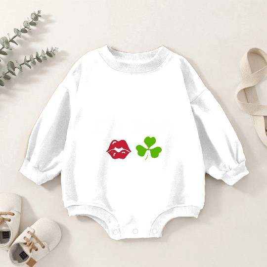 St Patricks Kiss Me I'm Irish Trendy Baby Baby Romper Sweatshirts, Y2k