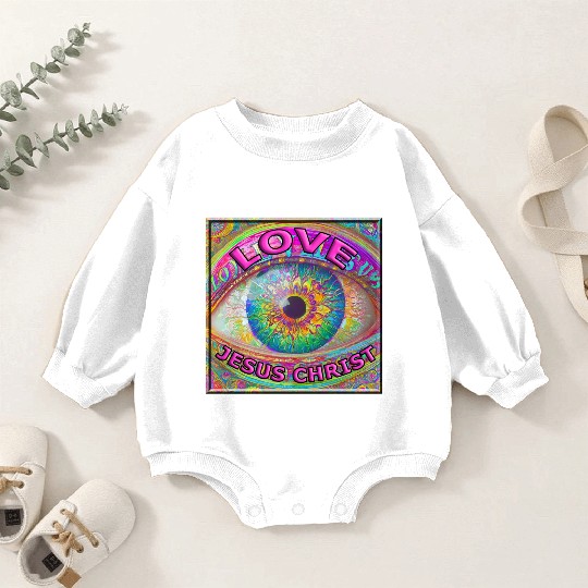Eye (I) Love JESUS CHRIST Baby Romper Sweatshirts