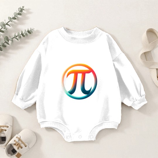 Pi Day Nerd Geek Love Math Pi Symbol Kids Men Baby Romper Sweatshirts