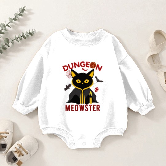 Dungeon Meowster Baby Romper Sweatshirts