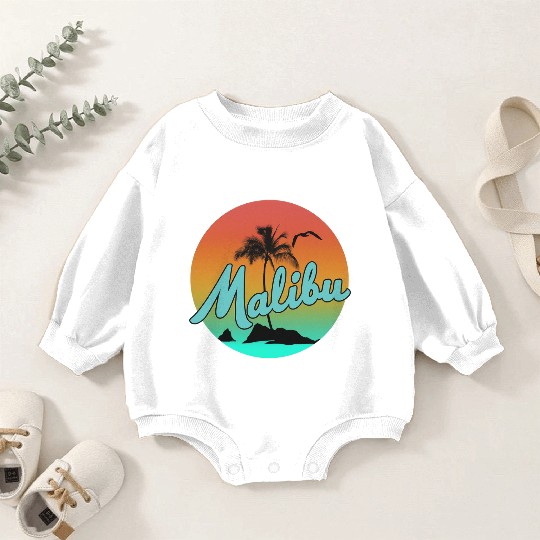 Malibu blue Baby Romper Sweatshirts