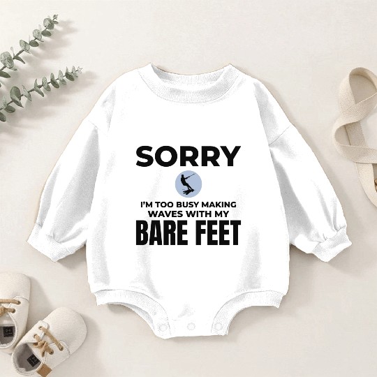Barefoot Water Skiing Extreme Sports Barefooting Baby Romper Sweatshirts