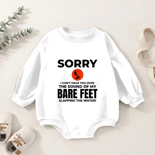 Barefoot Water Skiing Extreme Sports Barefooting Baby Romper Sweatshirts