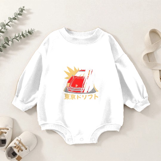japanese sports car jdm anime Baby Romper Sweatshirts