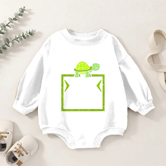 I Like Turtles Cute Tortoise Love Turtle Lover Baby Romper Sweatshirts