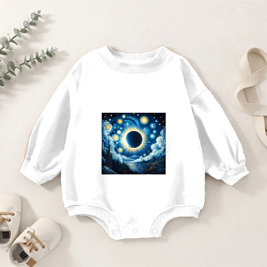 Solar Eclipse 2024 Totality April 8th Astronomy Baby Romper Sweatshirts