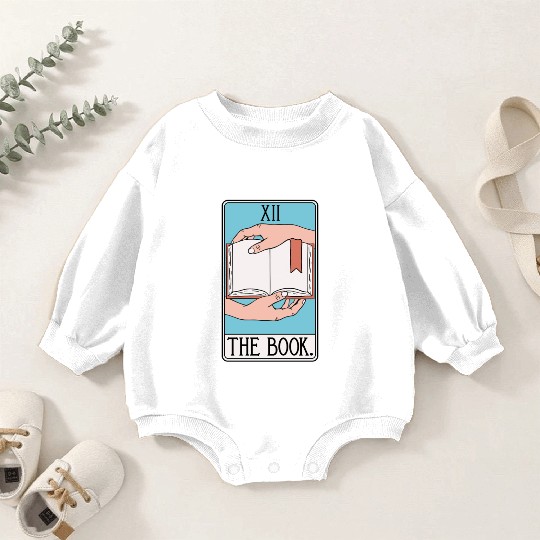Book Tarot Card - Reading - English Teacher Baby Romper Sweatshirts