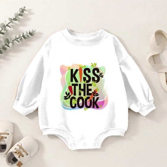 Vector Cartoon Kiss The Cook Carrot Metaphor Art Baby Romper Sweatshirts