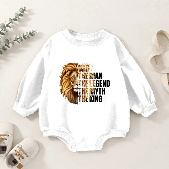 Dad The Man the Legend Lion Baby Romper Sweatshirts
