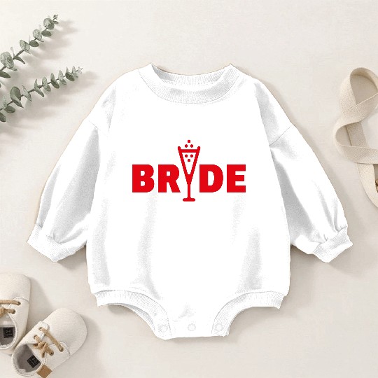Bride Bubbly (Hen Night Bachelorette Party / Red) Baby Romper Sweatshirts