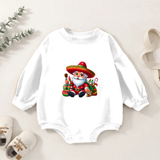 Cinco de Mayo Santa Claus Baby Romper Sweatshirts