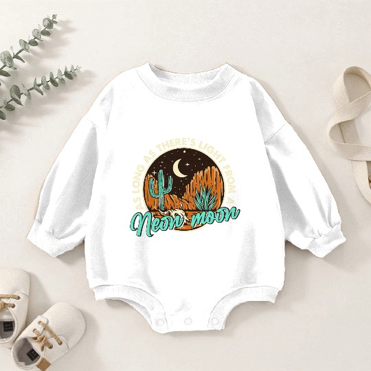 Neon Moon Cactus Country Mountain Vintage Retro Baby Romper Sweatshirts