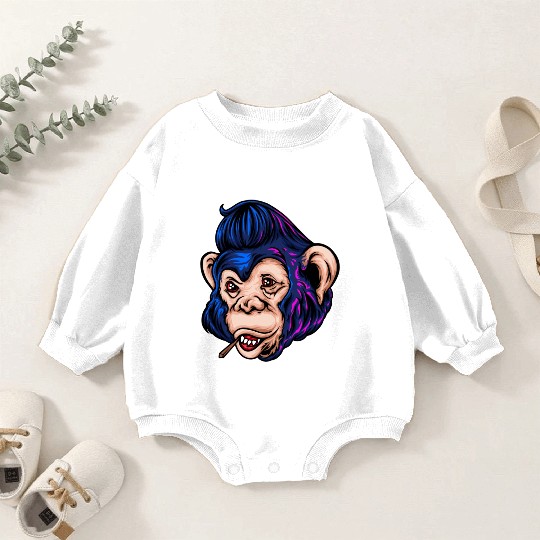 Monkey Hawk Baby Romper Sweatshirts