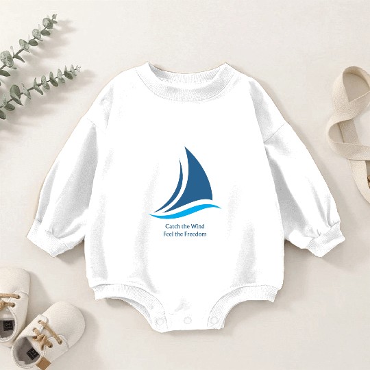 Catch the Wind: Feel the Freedom Baby Romper Sweatshirts