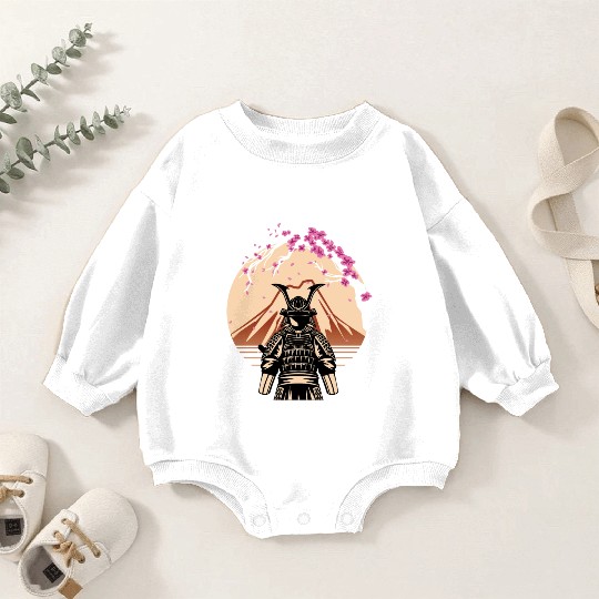 Samurai Fuji Japan Fighter Japanese Baby Romper Sweatshirts
