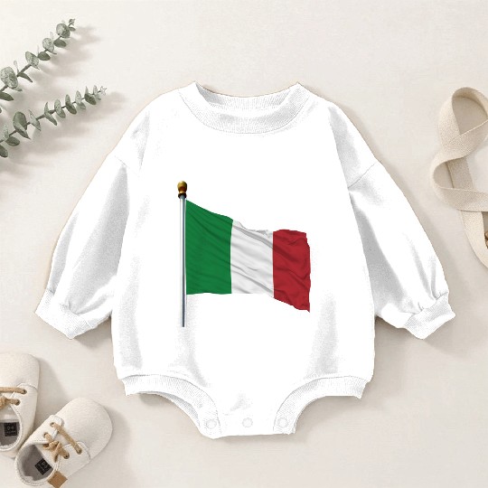 italy flag Baby Romper Sweatshirts