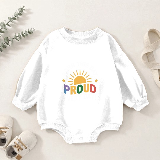 Birthgay Gay Pride Flag Pride Month Equal Rights Baby Romper Sweatshirts