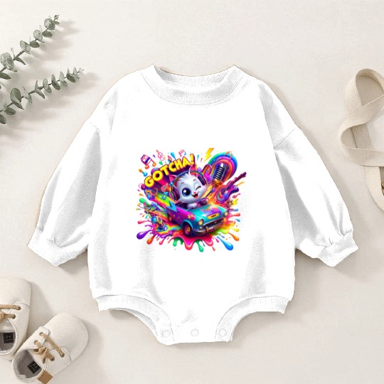 Galactic Vibes: Plosion of Splashes - GoTcha! Baby Romper Sweatshirts