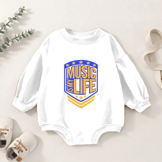 Music Is My Life Party Club Concert Sound Love Baby Romper Sweatshirts