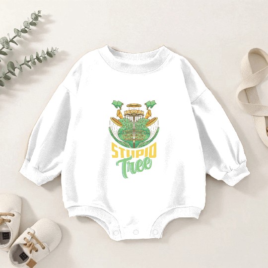 Stupid Tree Frisbee Disc Golf Baby Romper Sweatshirts
