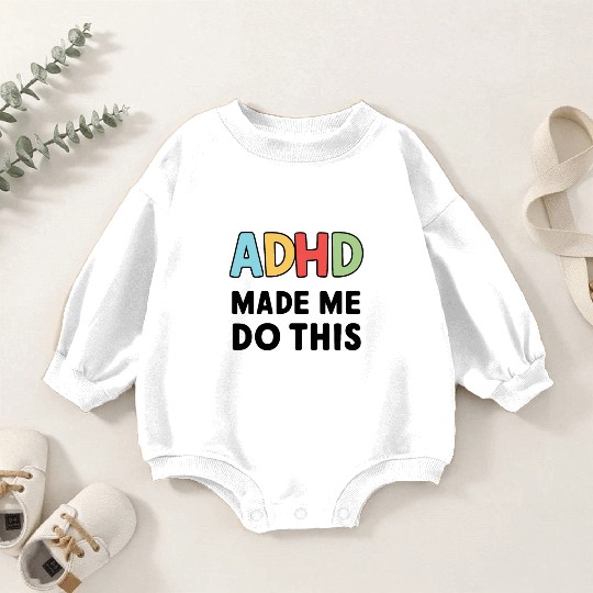 Embrace Neurodiversity Celebrate Adhd Awareness Baby Romper Sweatshirts
