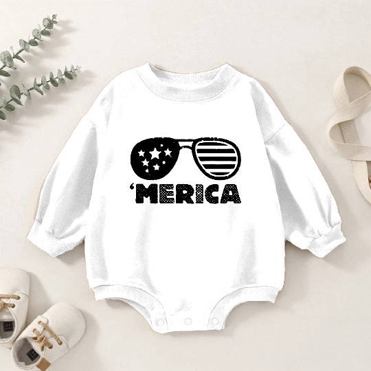 USA vintage merica Baby Romper Sweatshirts