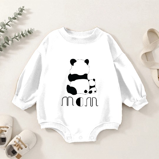 Adorable Panda Cubs Baby Romper Sweatshirts