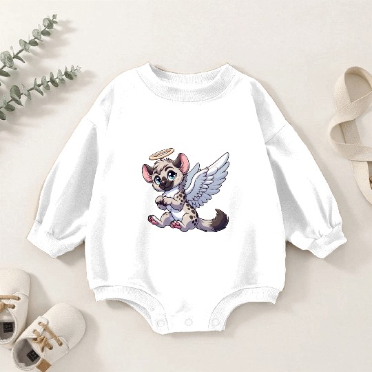 Hyena angel wings halo Baby Romper Sweatshirts