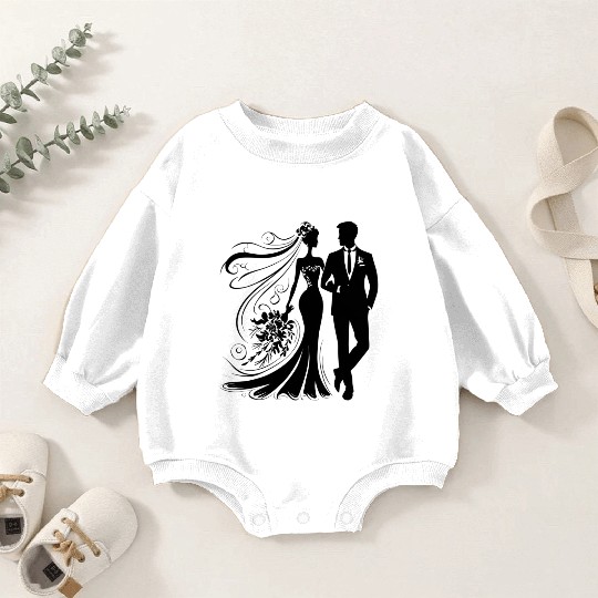 Bride Groom Baby Romper Sweatshirts
