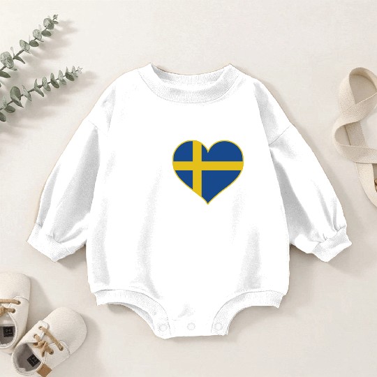 I Love Beer And Sweden Patriotic Expression Baby Romper Sweatshirts