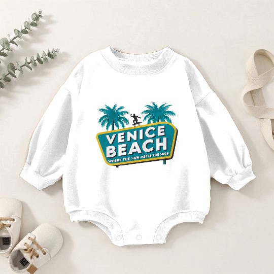 Venice Beach Baby Romper Sweatshirts